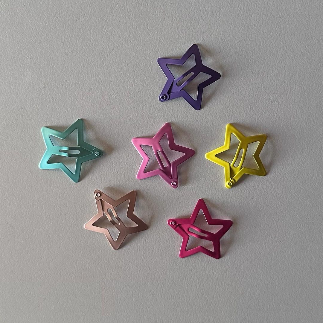 6 Star Snap Buckle Y2K Star Style