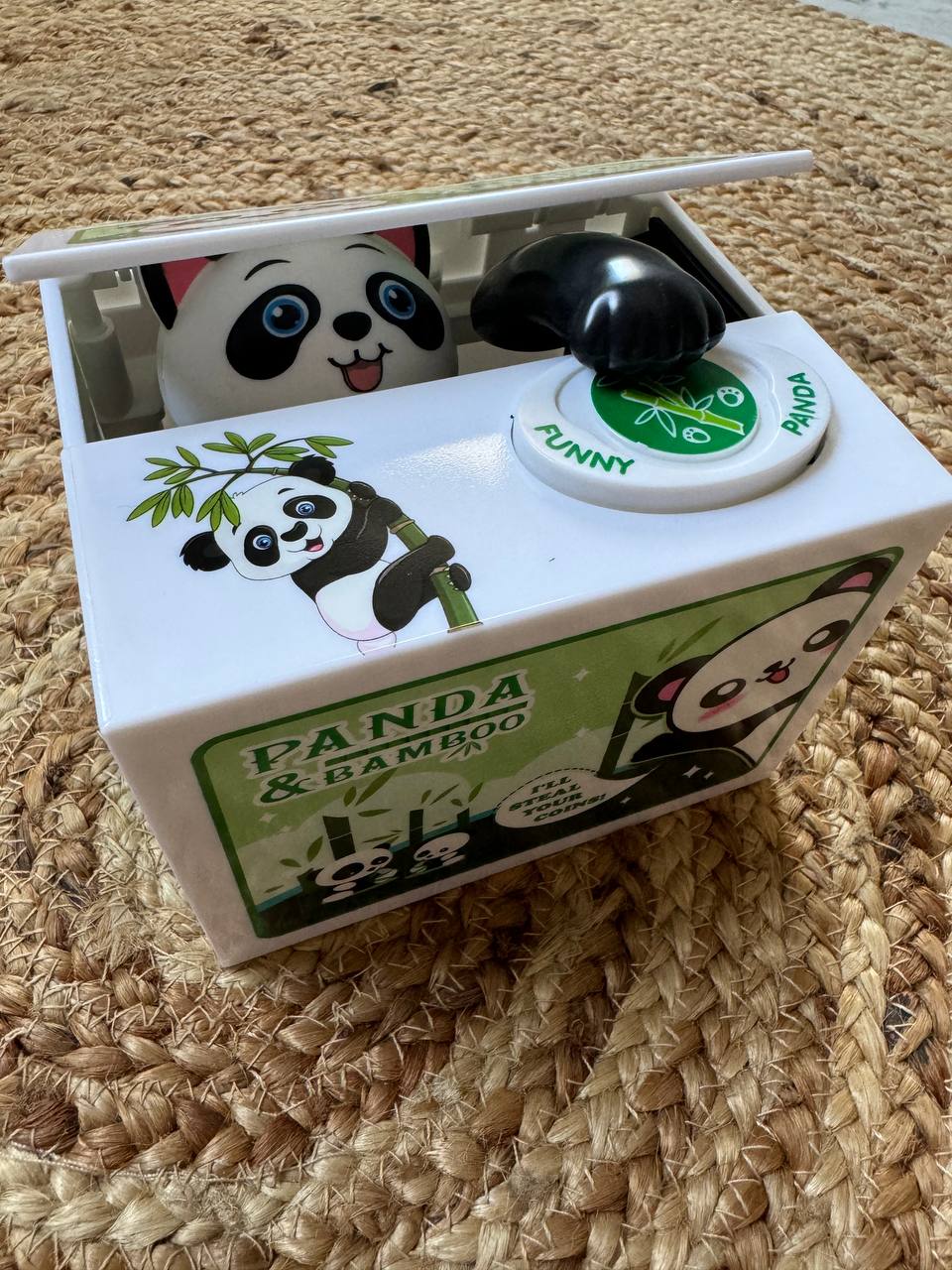 New Panda Cartoon Cat Electric Savings Cute Stealing Money Cat Greedy Money Eating Money Cat