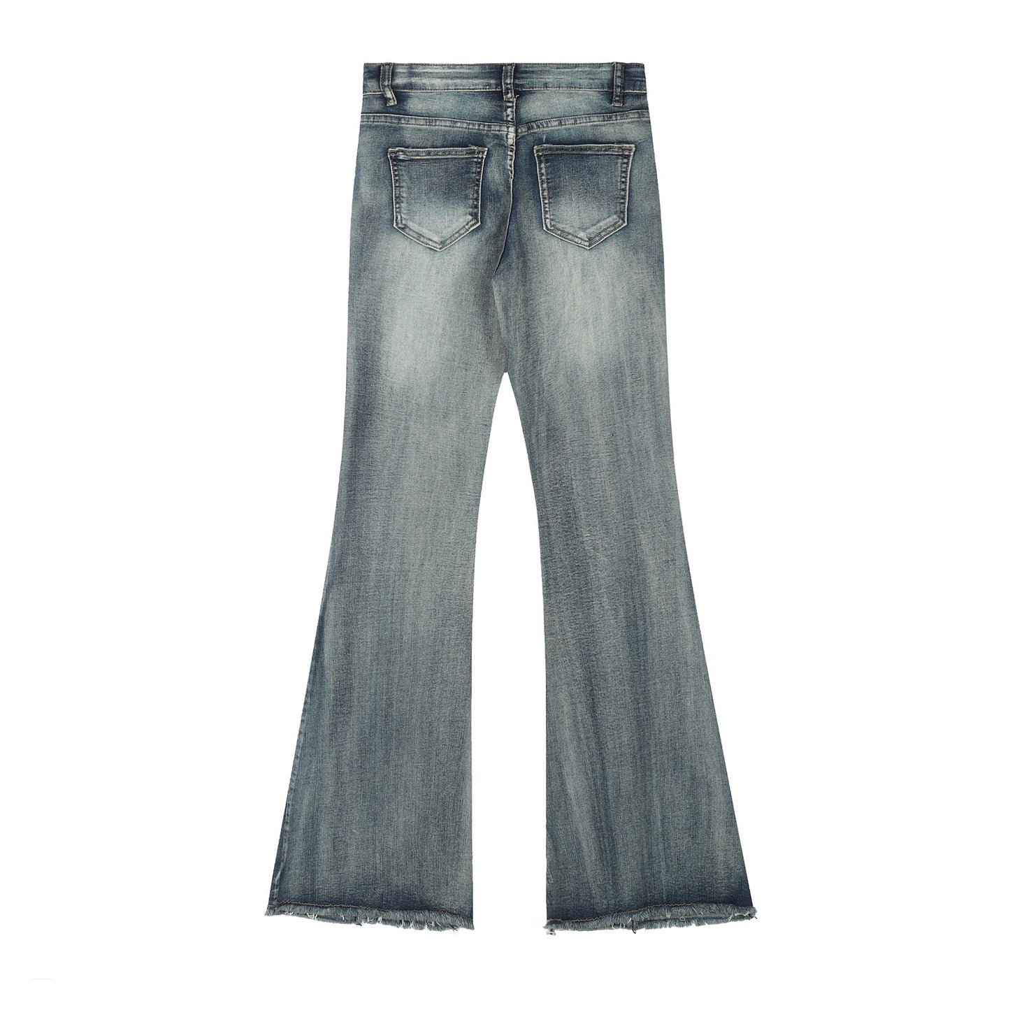 Retro High Waist Personalized Strappy Jeans