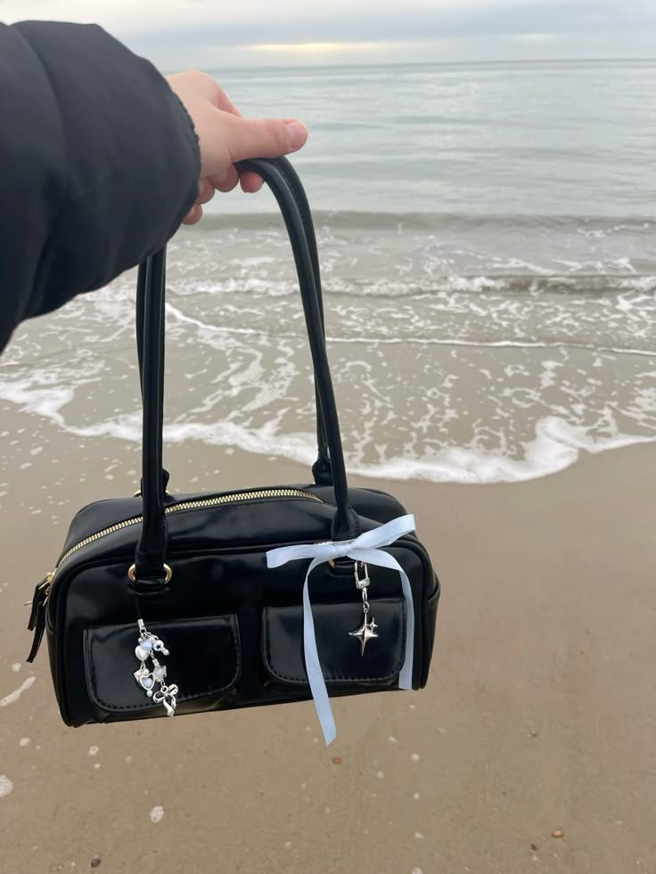Ribbon bow new Boston shoulder bag