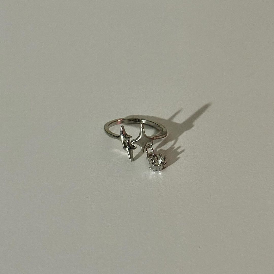 Y2K Stars Ring Set