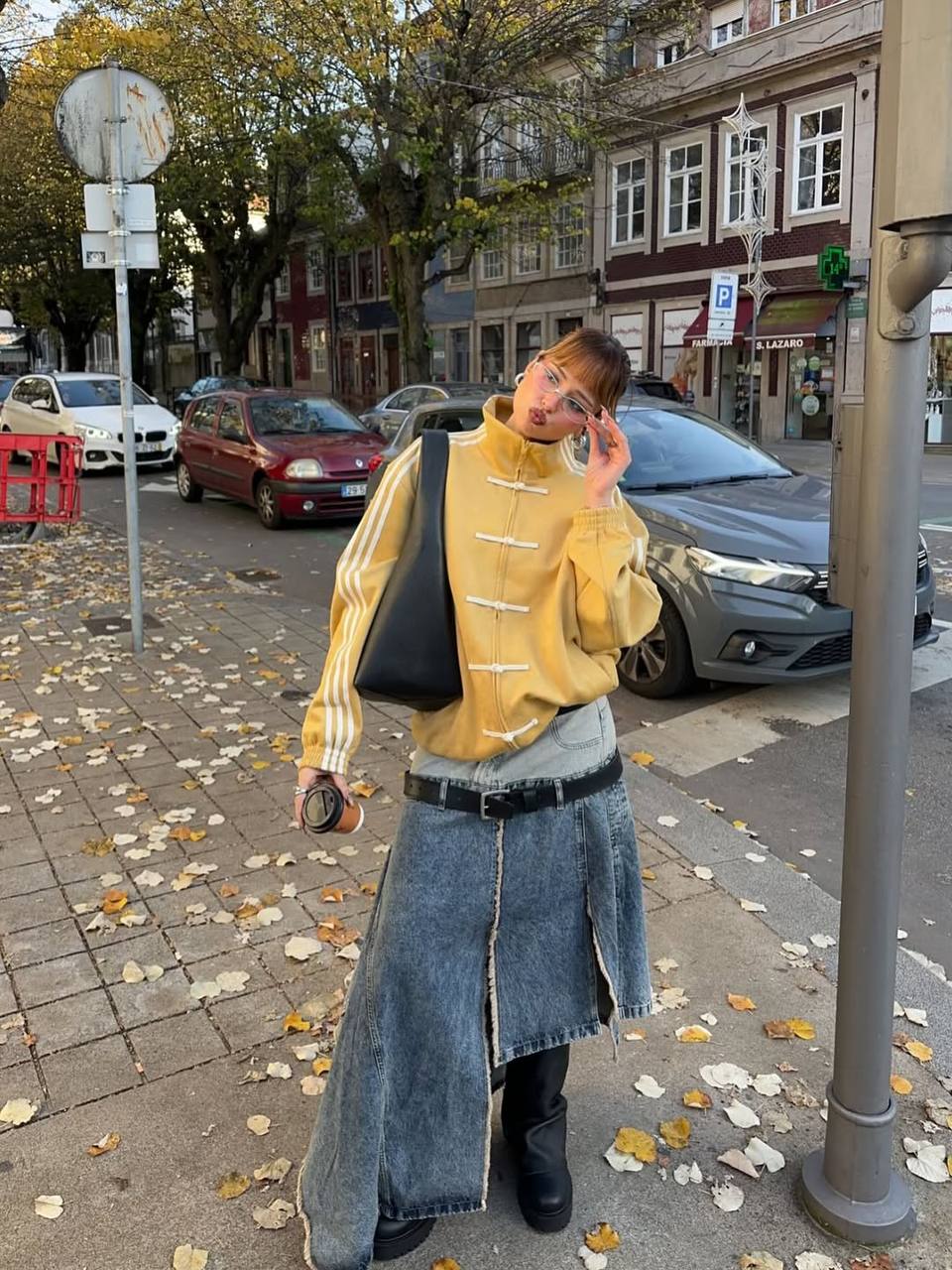 Yellow Suede Tang-Style Jacket