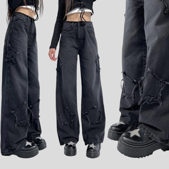 Smoked Star Straight Fit Trousers