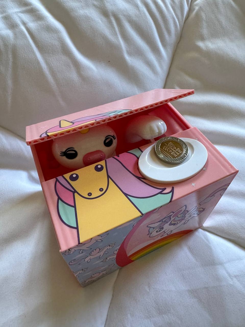 Unicorn Cartoon Cat Electric Savings Cute Stealing Money Cat Greedy Money Eating Money Cat