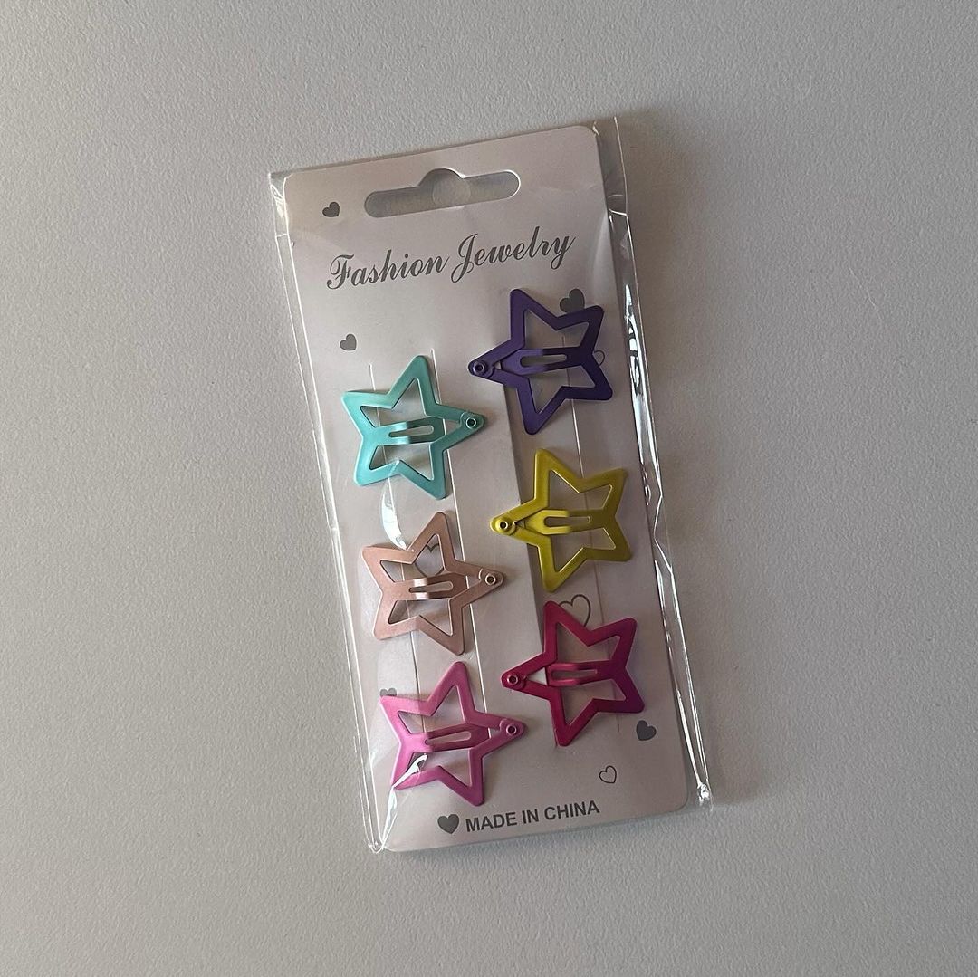 6 Star Snap Buckle Y2K Star Style