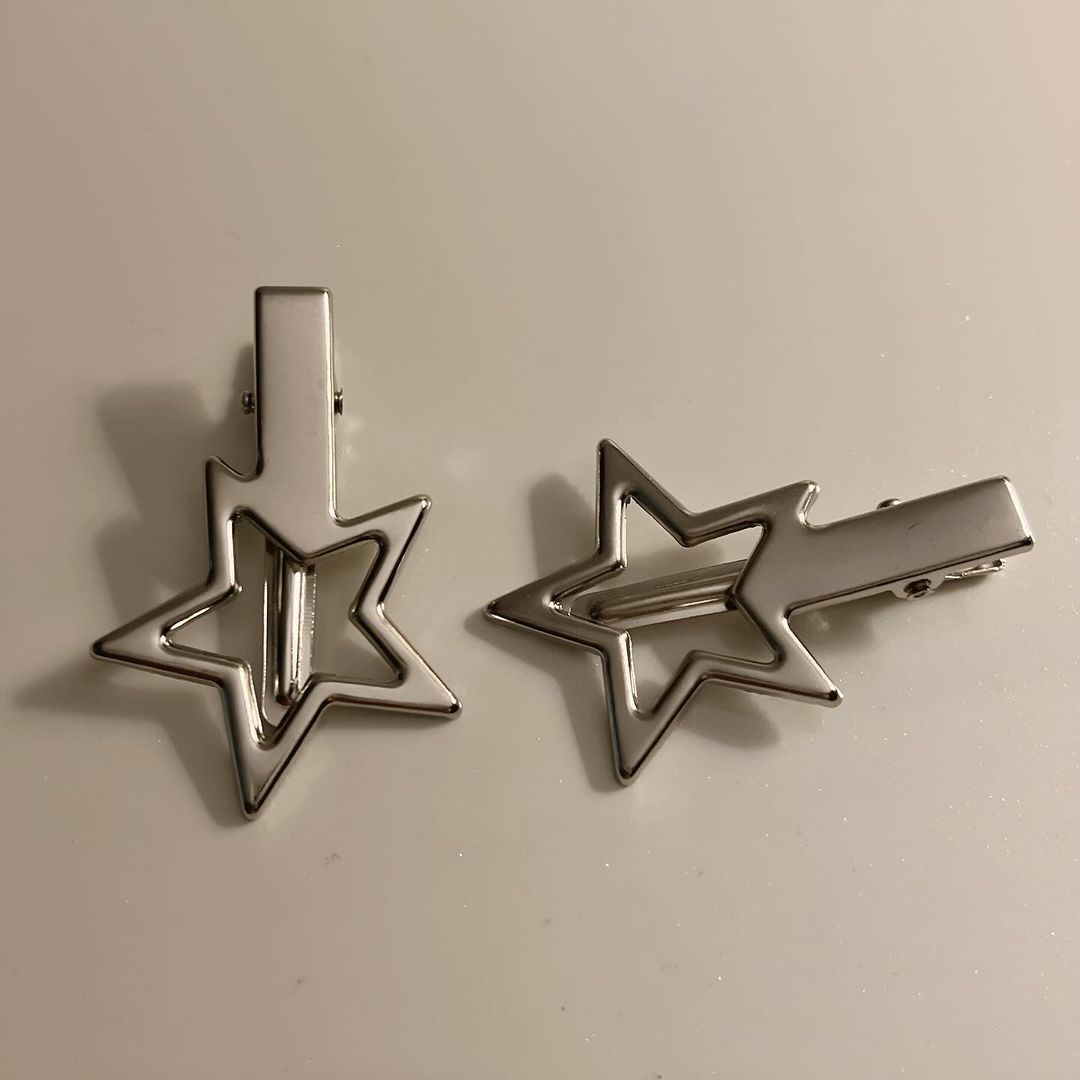 2-Piece Star Clip Buckle Y2K Star Style