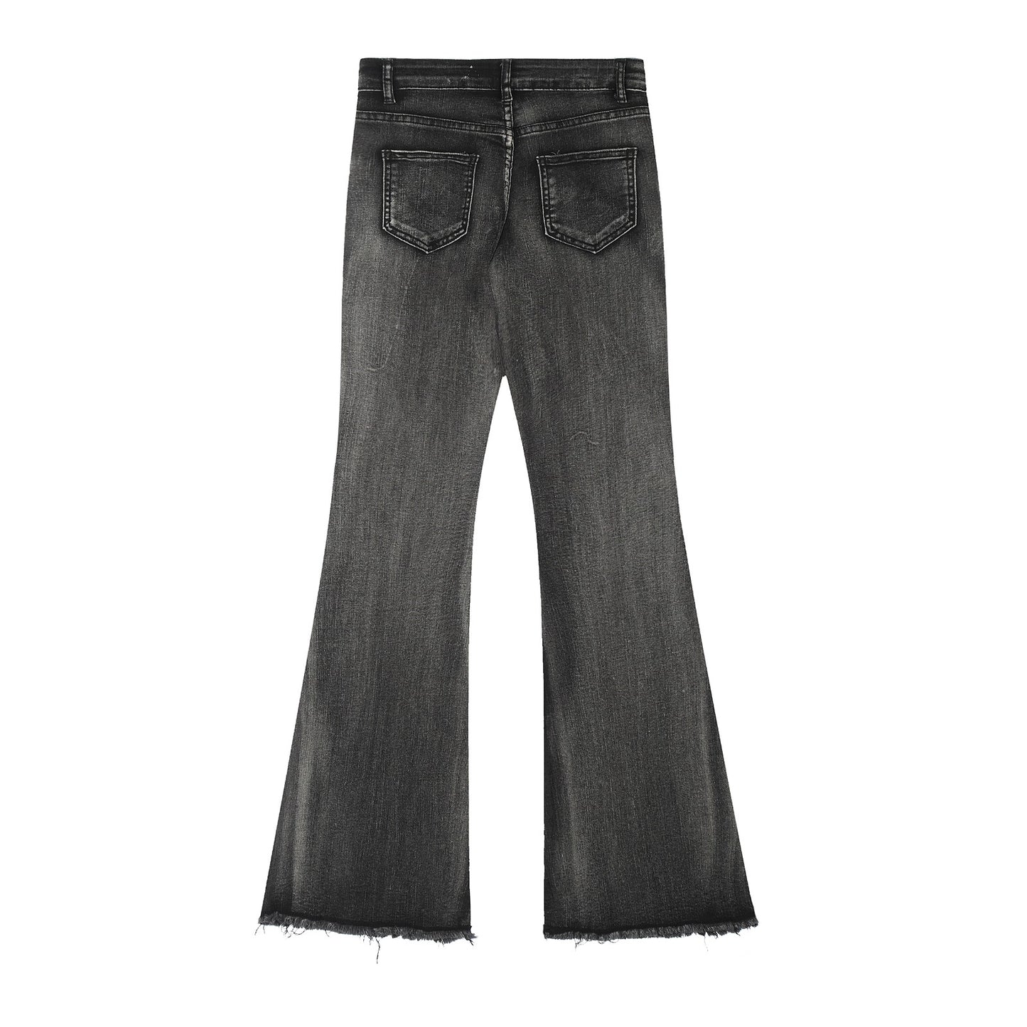 Retro High Waist Personalized Strappy Jeans
