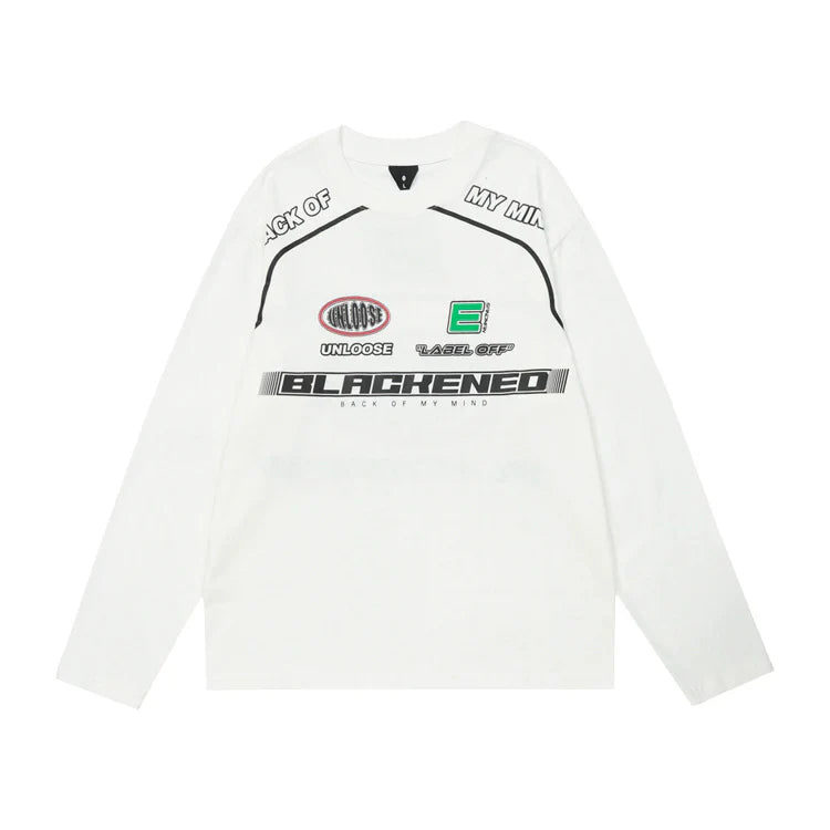 American Fashion Brand Original Same Style Motorcycle Loose Blouse
