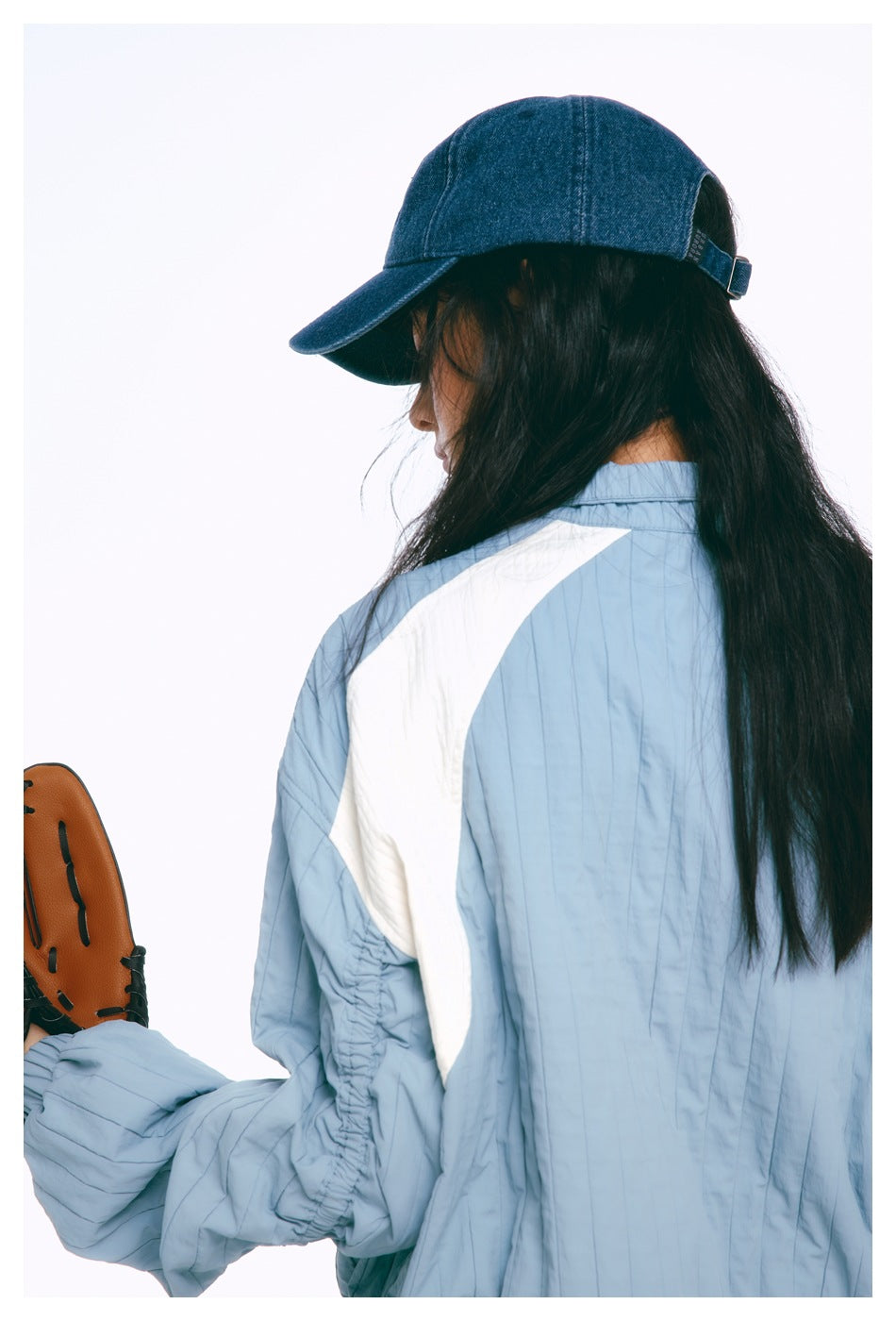YUU Korean retro hot girl stitching brand jacket