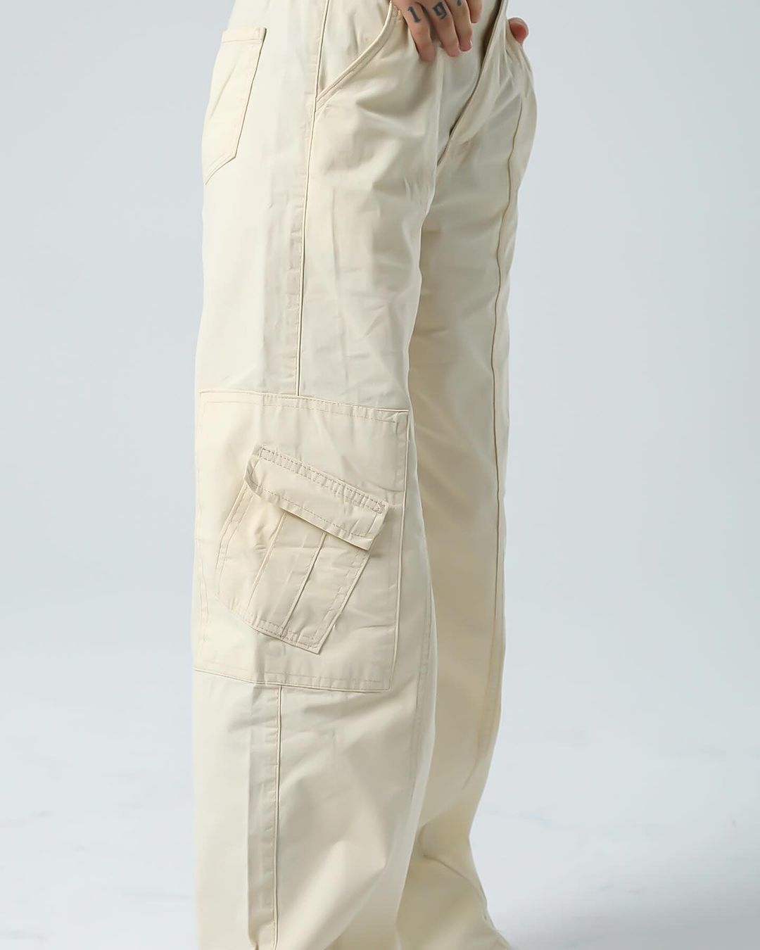 Beige Cargo Pants