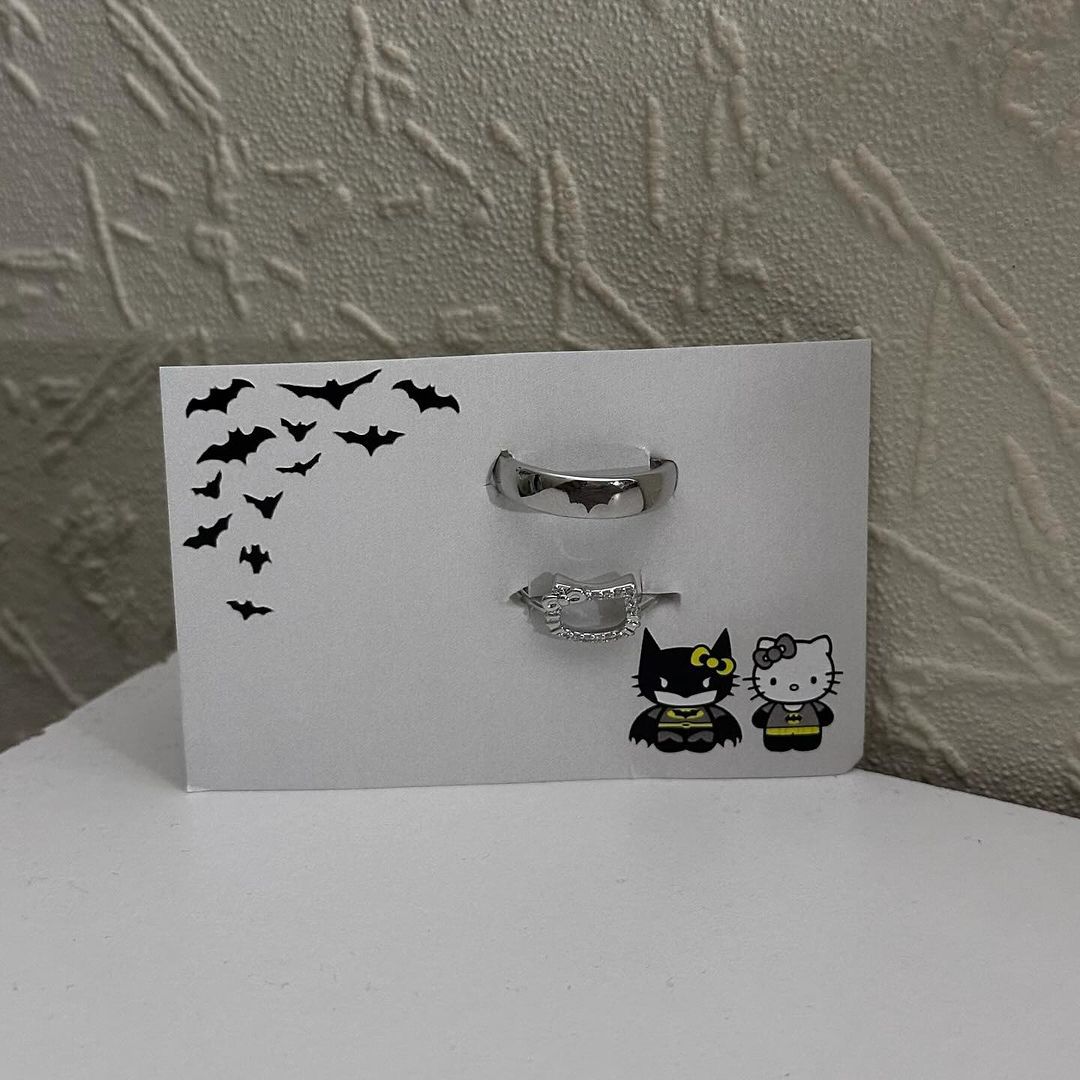 Kitty & Batman Double Ring