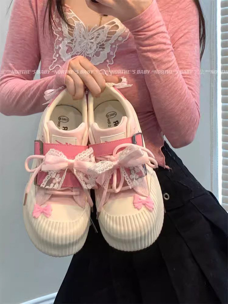 Autumn breathable sneakers versatile Velcro canvas shoe