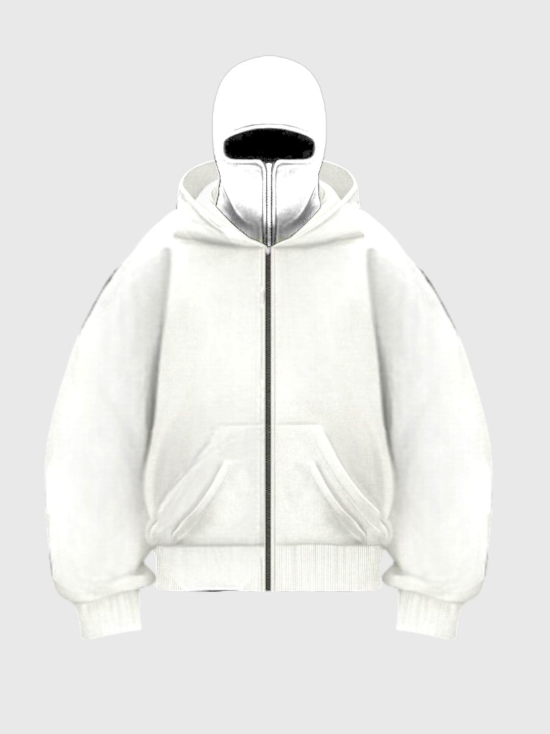 WHITE NINJA HOODIE