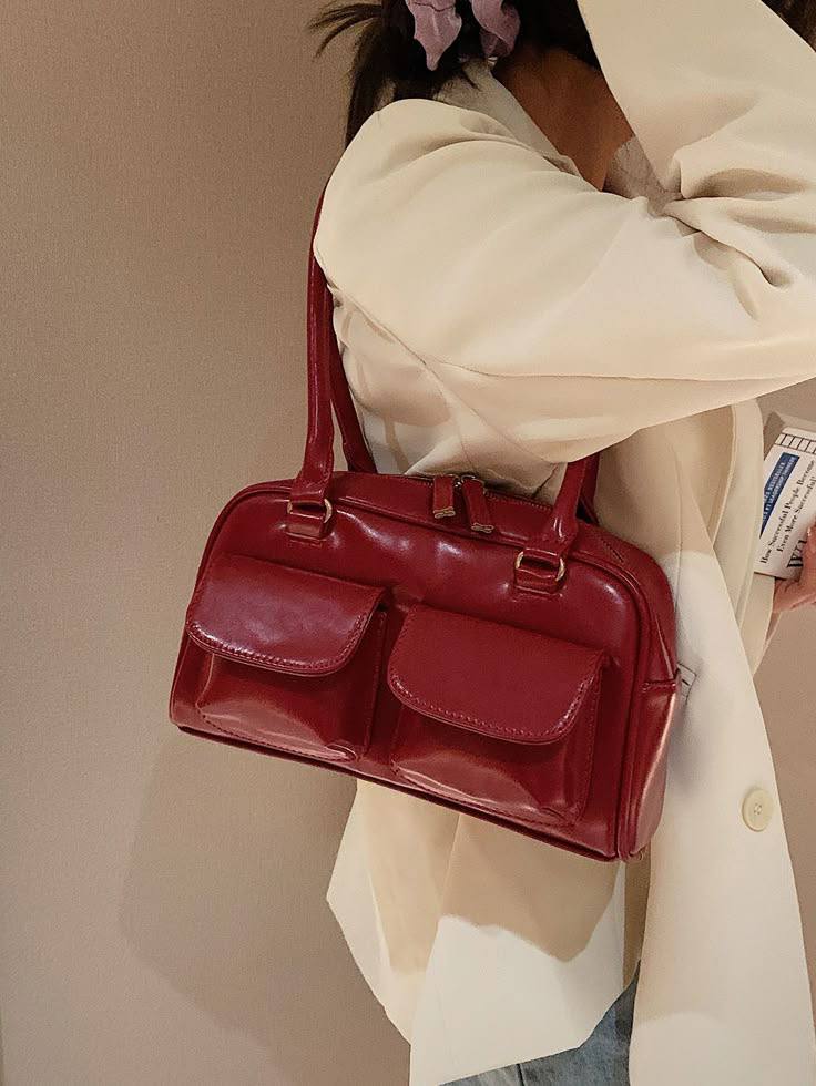 Ribbon bow new Boston shoulder bag