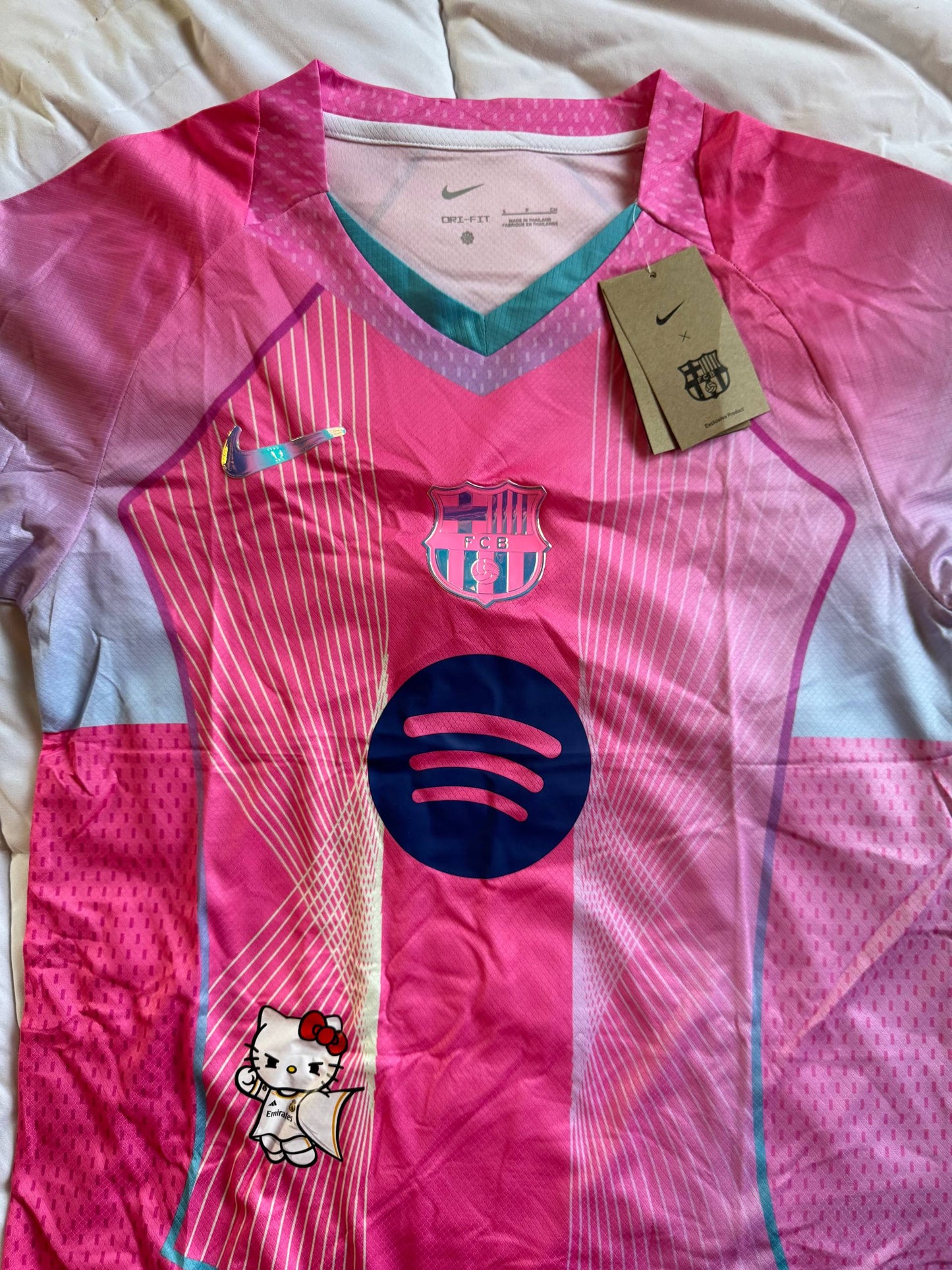 FC Barcelona Pink Special Edition Jersey – Hello Kitty Style