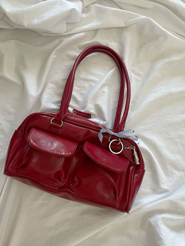 Ribbon bow new Boston shoulder bag