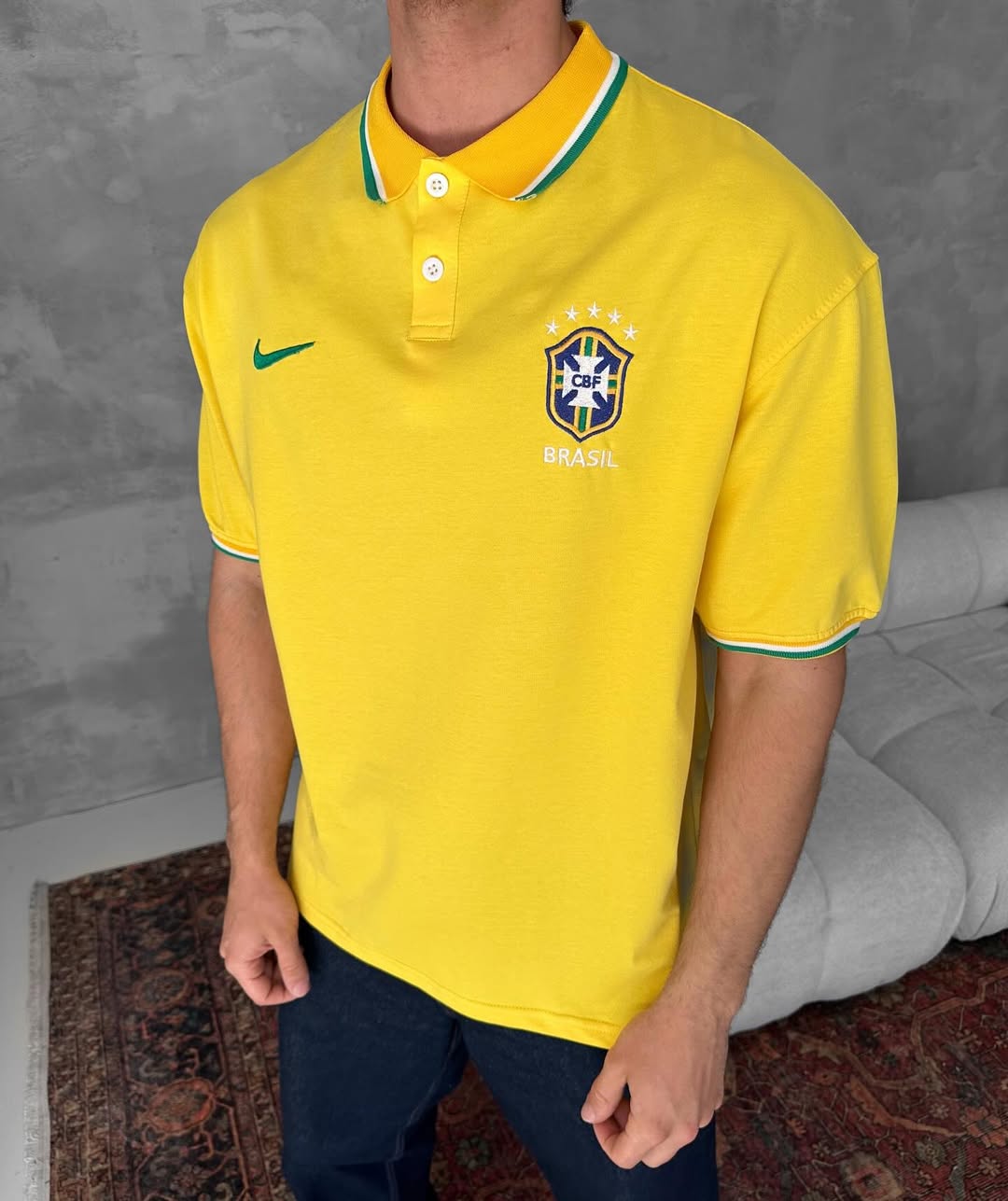 Brazil yellow oversize t-shirt