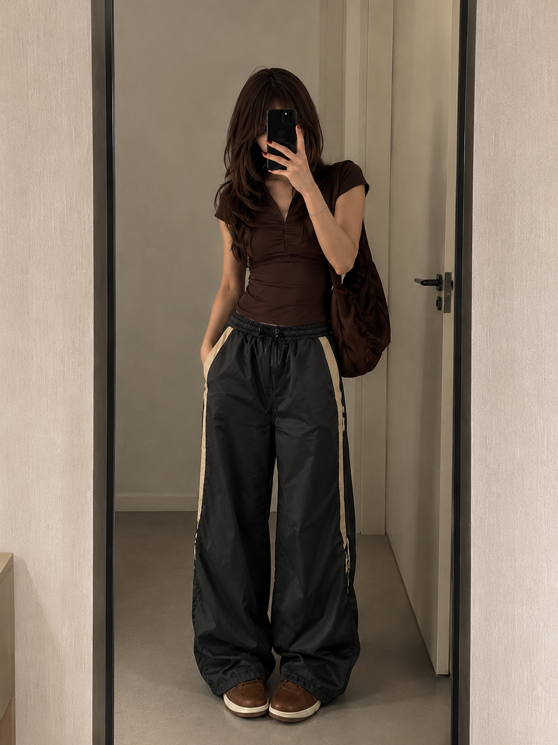 Black Y2k Vintage Streetwear Baggy Sweatpants