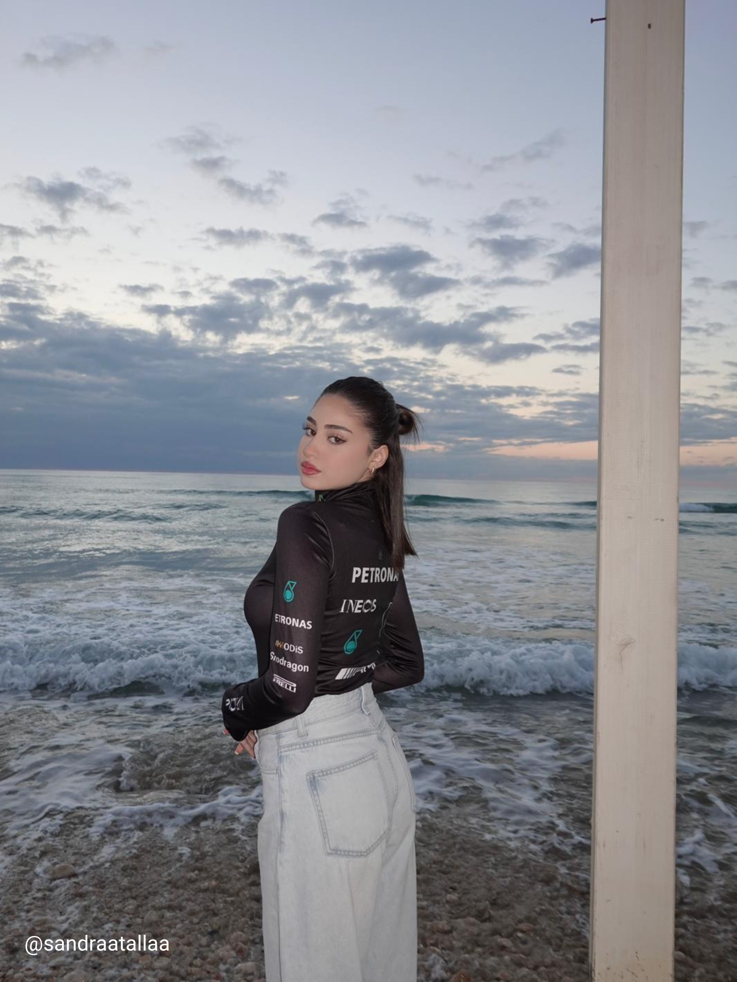 High Collar Mercedes Bodysuit