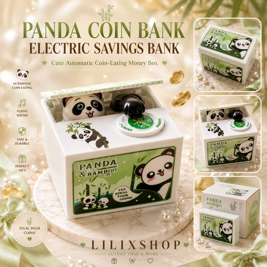 New Panda Cartoon Cat Electric Savings Cute Stealing Money Cat Greedy Money Eating Money Cat