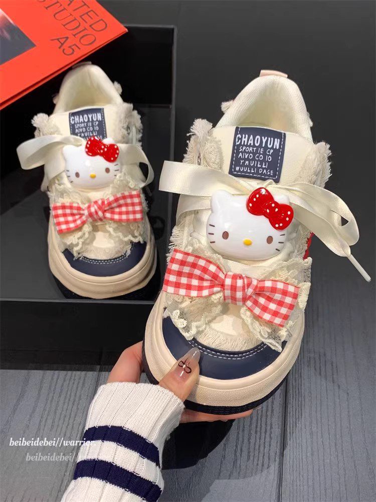 Original cute kitty bread shoes niche shoe women 2024 autumn