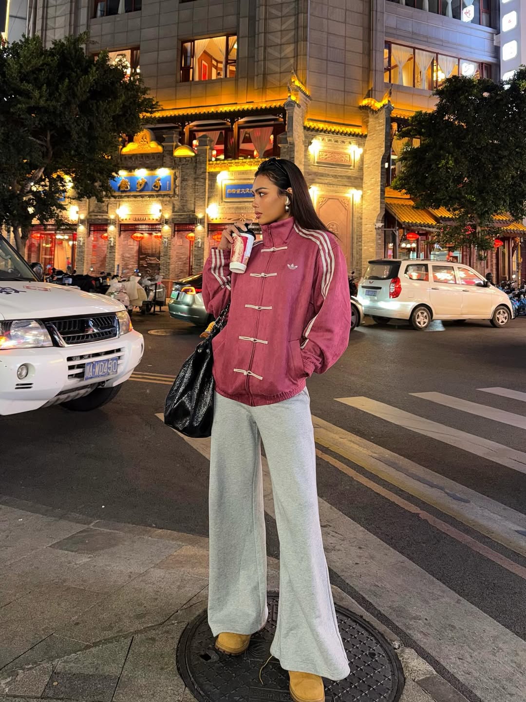 Red Suede Tang-Style Jacket