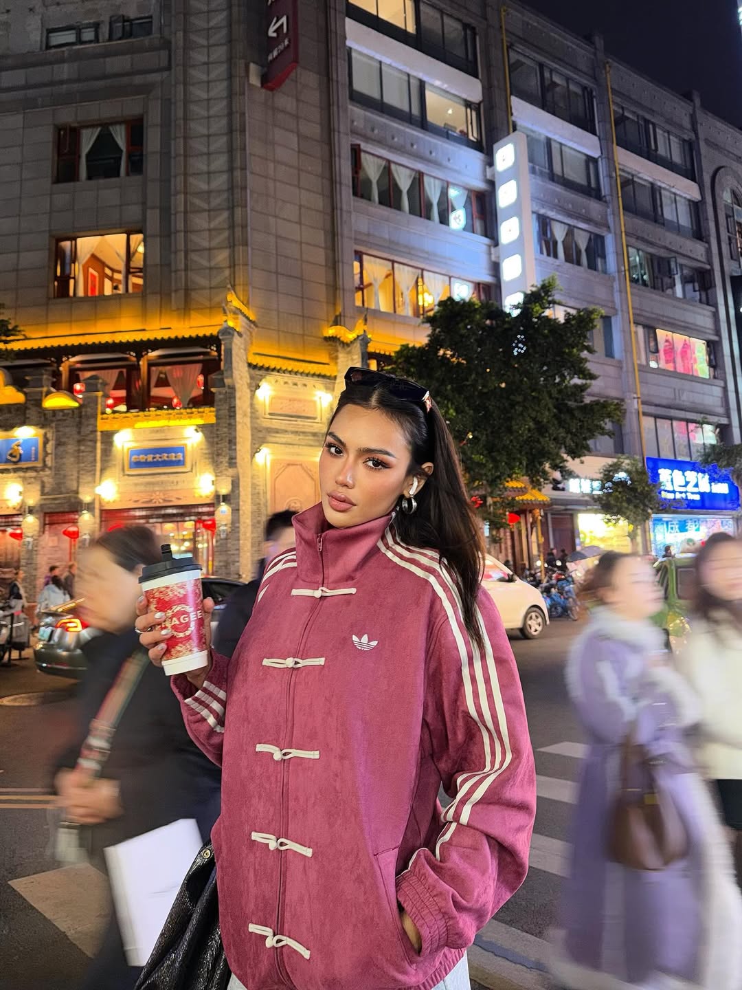 Red Suede Tang-Style Jacket