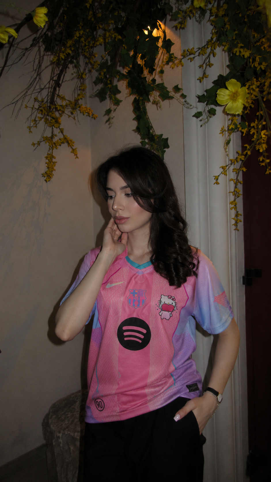 FC Barcelona Pink Special Edition Jersey – Hello Kitty Style