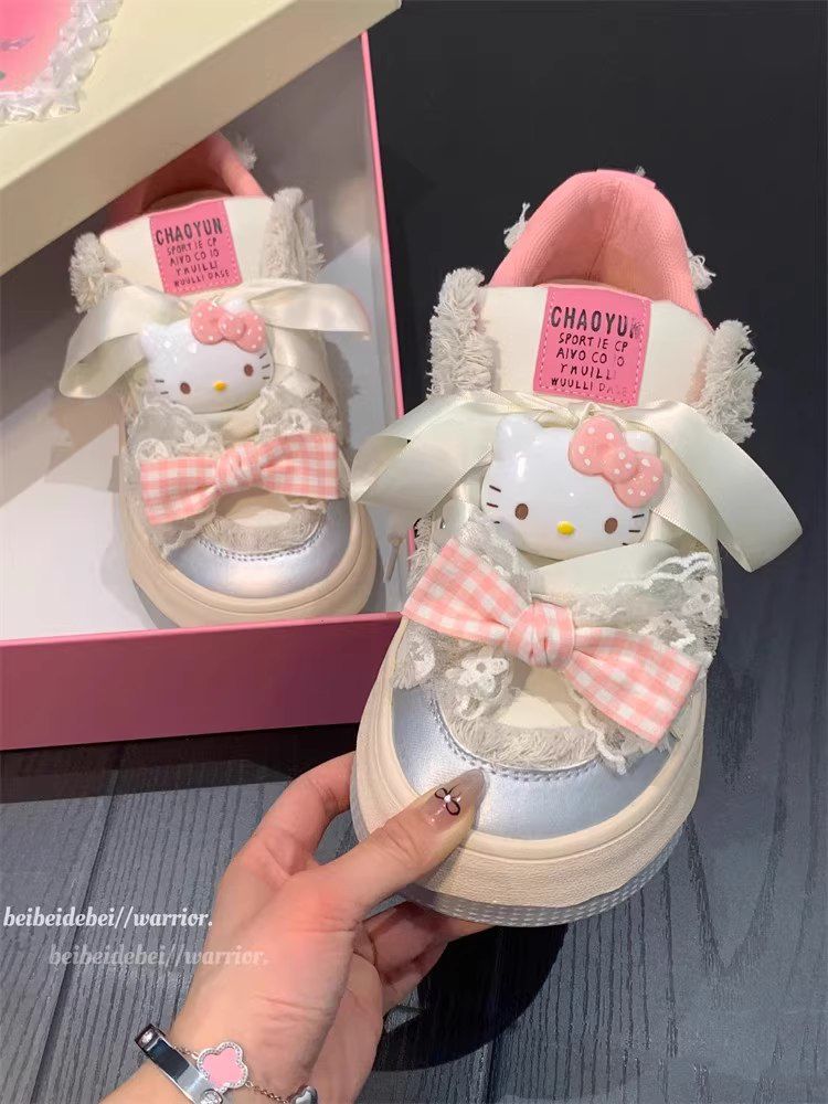Original cute kitty bread shoes niche shoe women 2024 autumn