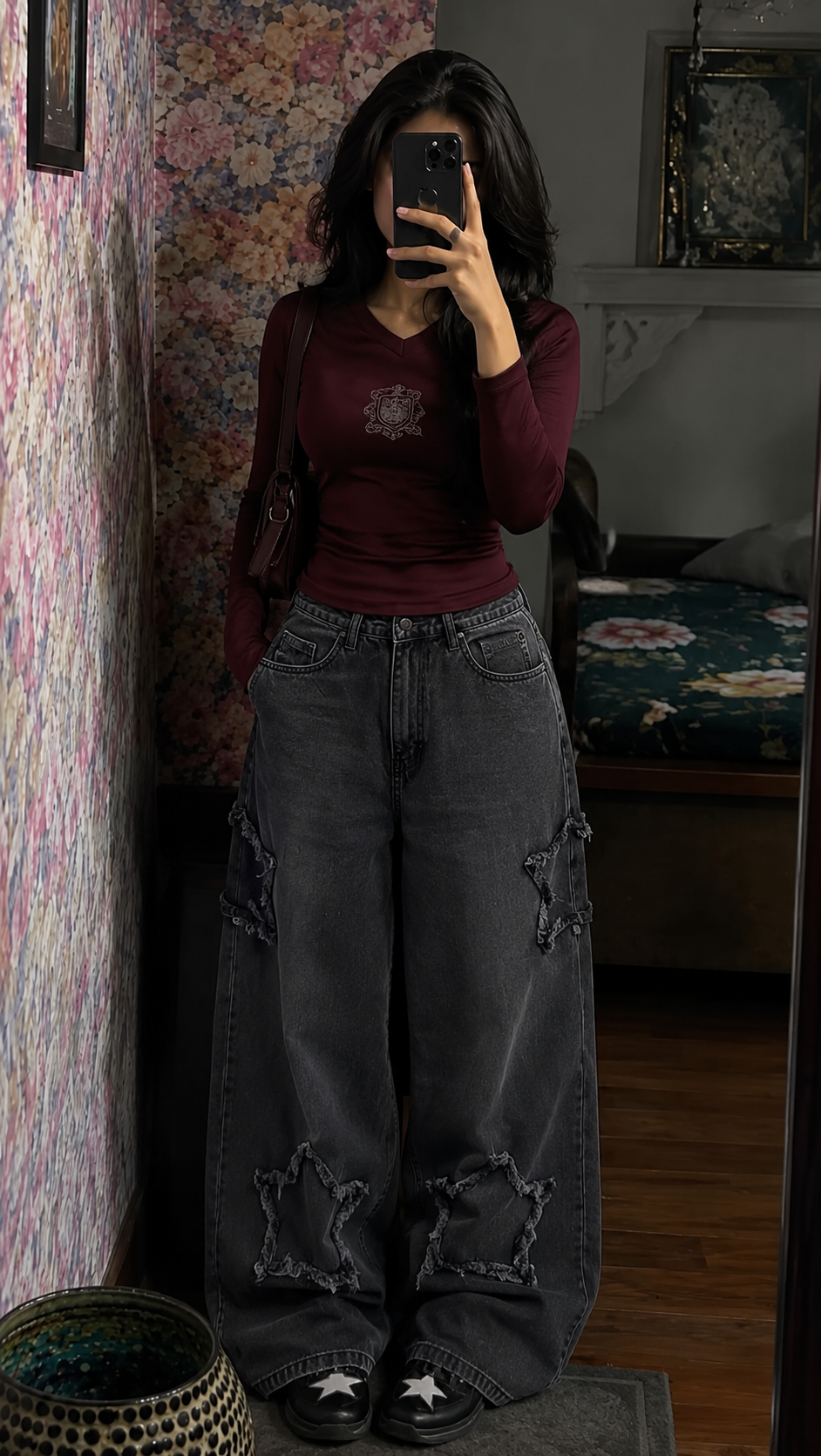 Smoked Star Straight Fit Trousers