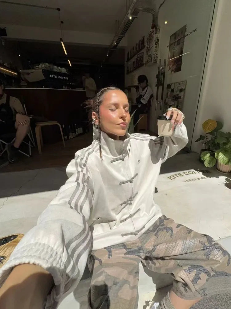 Off-White Suede Tang-Style Jacket