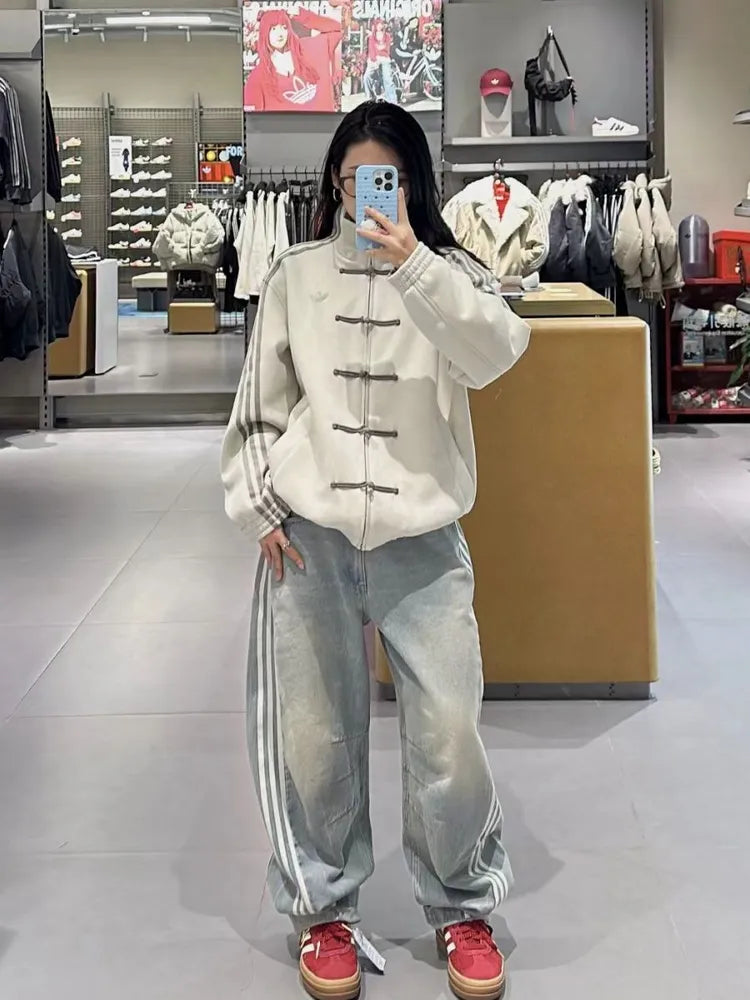 Off-White Suede Tang-Style Jacket