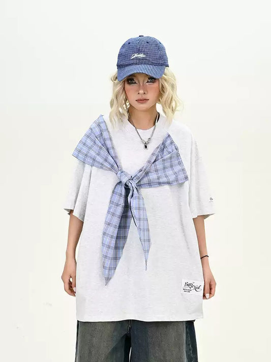 playable sleeved and women loose casual t-shirt