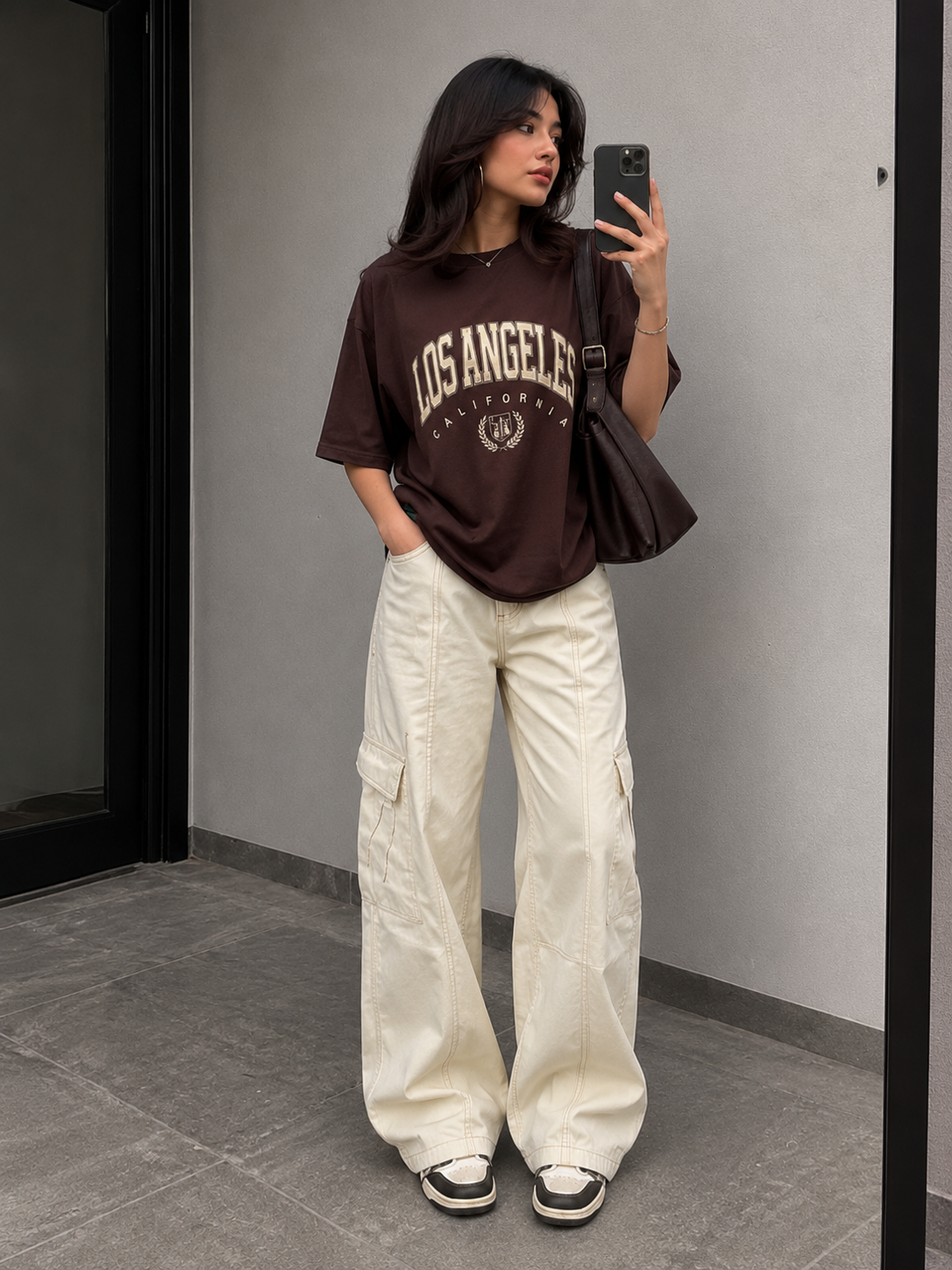 Beige Cargo Pants