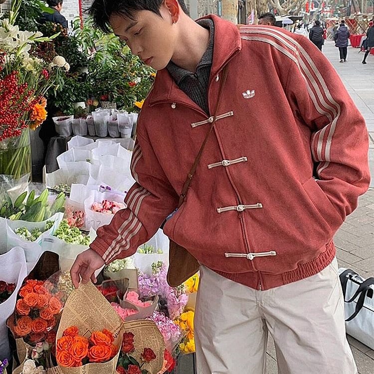 Red Suede Tang-Style Jacket
