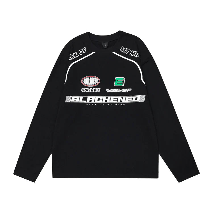 American Fashion Brand Original Same Style Motorcycle Loose Blouse