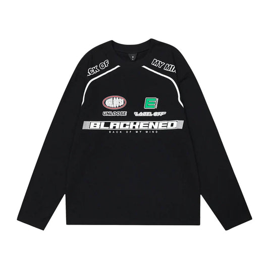American Fashion Brand Original Same Style Motorcycle Loose Blouse