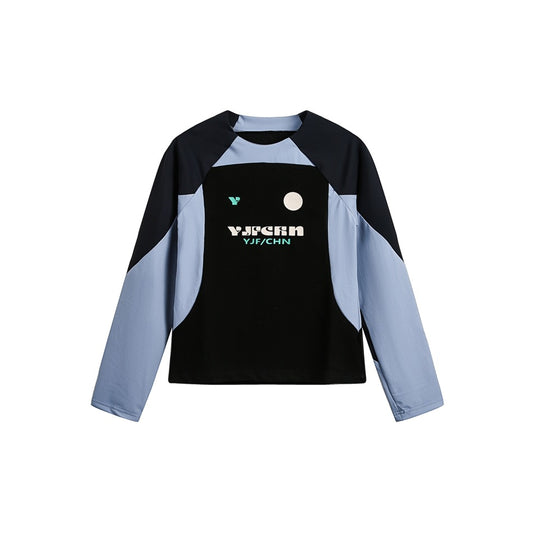 American outdoor trend BM style tops slim fit long sleeve cycling fitness sports T-shirt