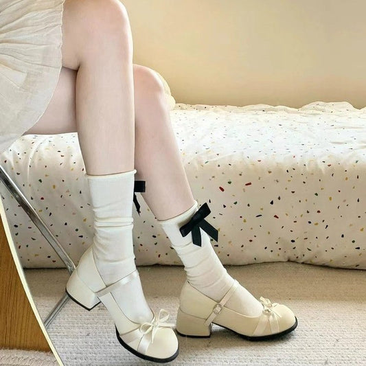 Beige retro French shallow-mouth thick-heeled sandals for women shoes