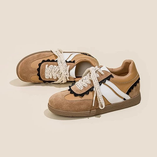 Lace edge inner height-enhancing Dexun shoes