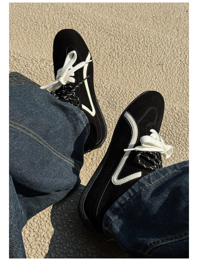 Cat and Sofa Fried Cat Black Thin-soled Racing Shoes