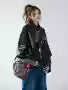 American-style high-street PU leather motorcycle jacket for women