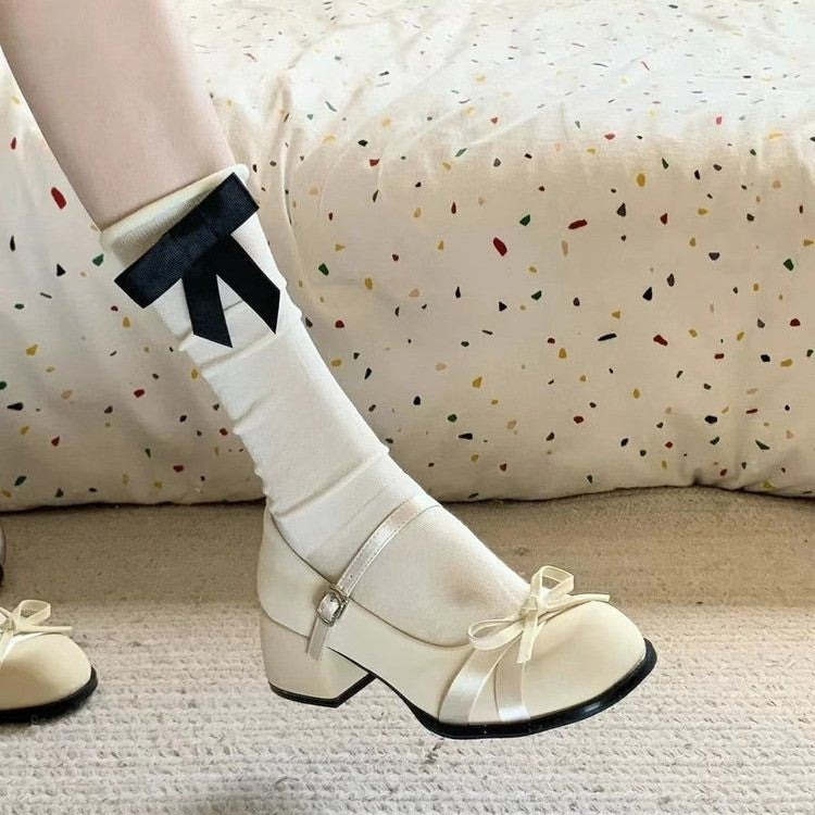 Beige retro French shallow-mouth thick-heeled sandals for women shoes