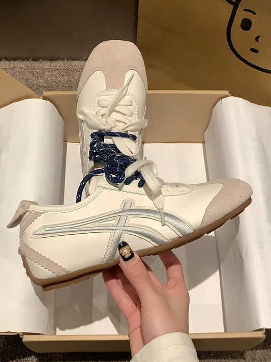 British ballet style retro mandarin duck sports  training shoes