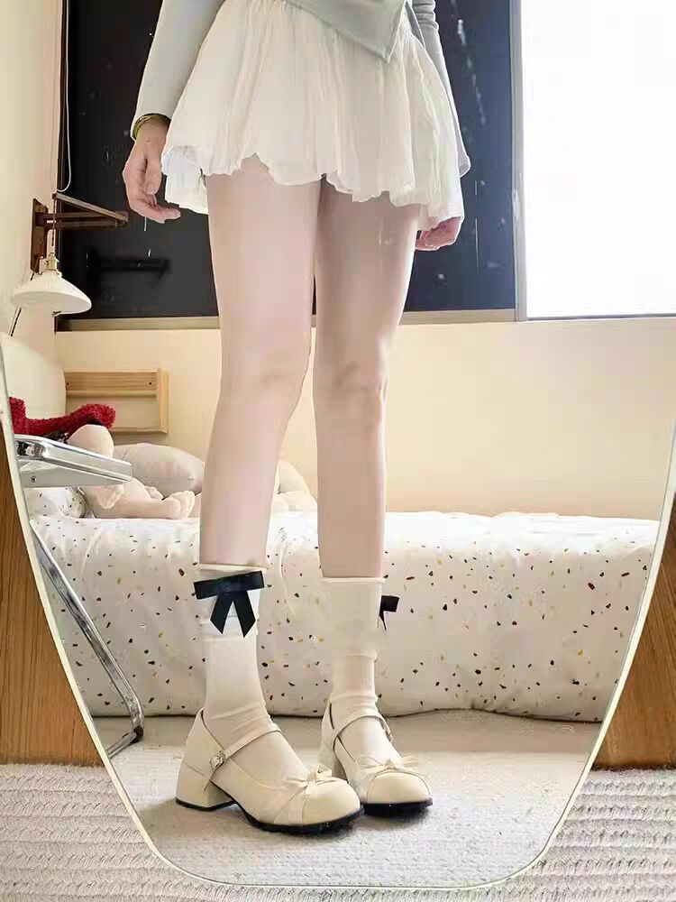 Beige retro French shallow-mouth thick-heeled sandals for women shoes