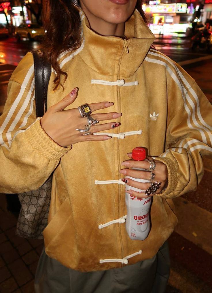 Yellow Suede Tang-Style Jacket