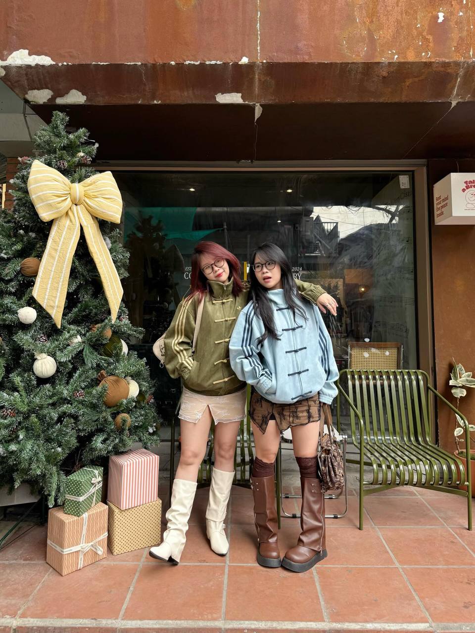 Army green Suede Tang-Style Jacket