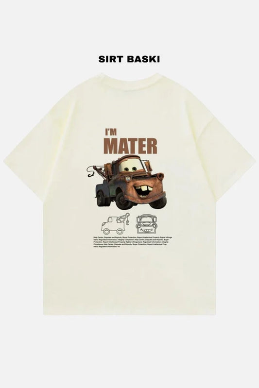 Beige Unisex I'm Mater Car T-Shirt