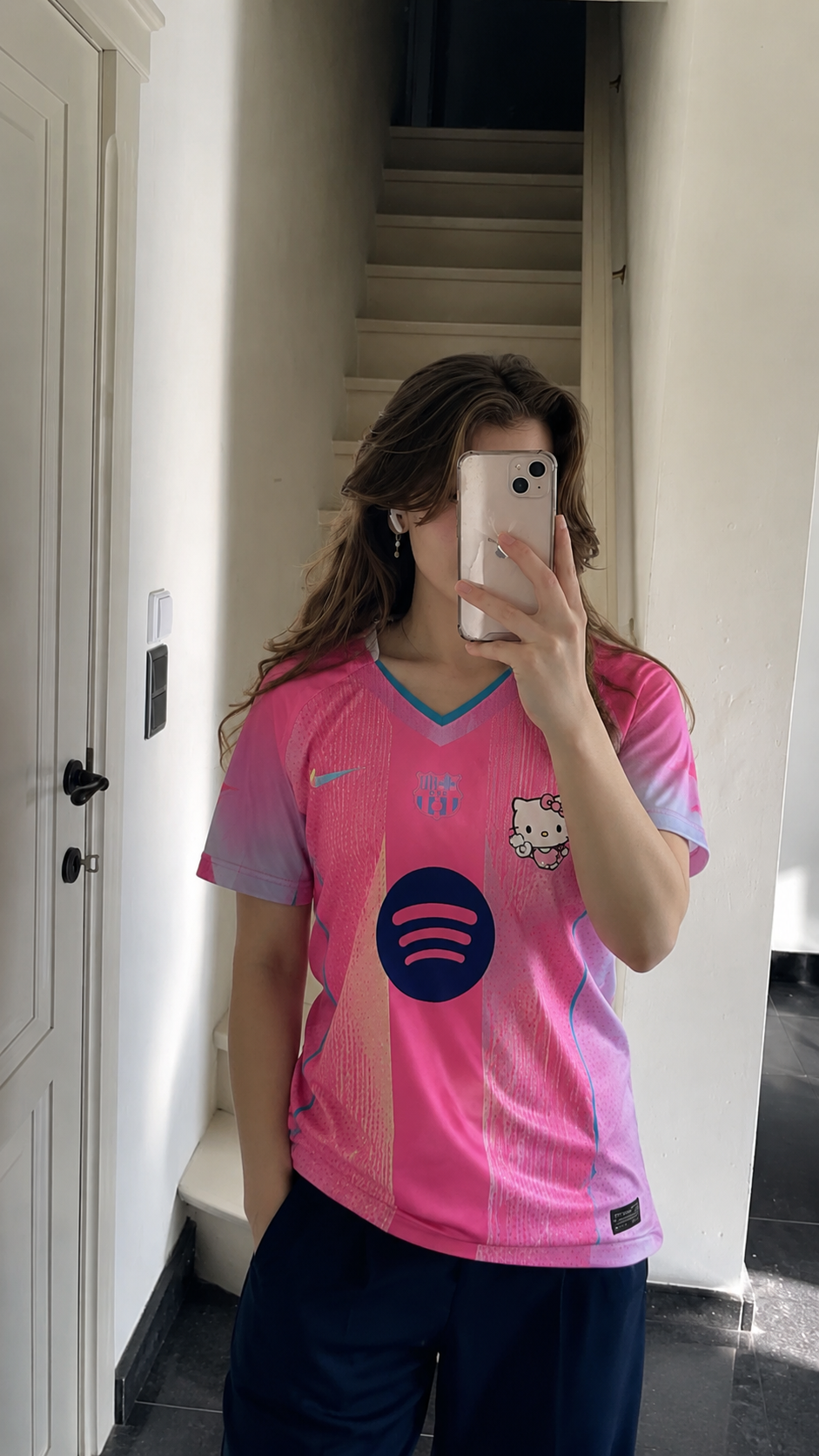 FC Barcelona Pink Special Edition Jersey – Hello Kitty Style