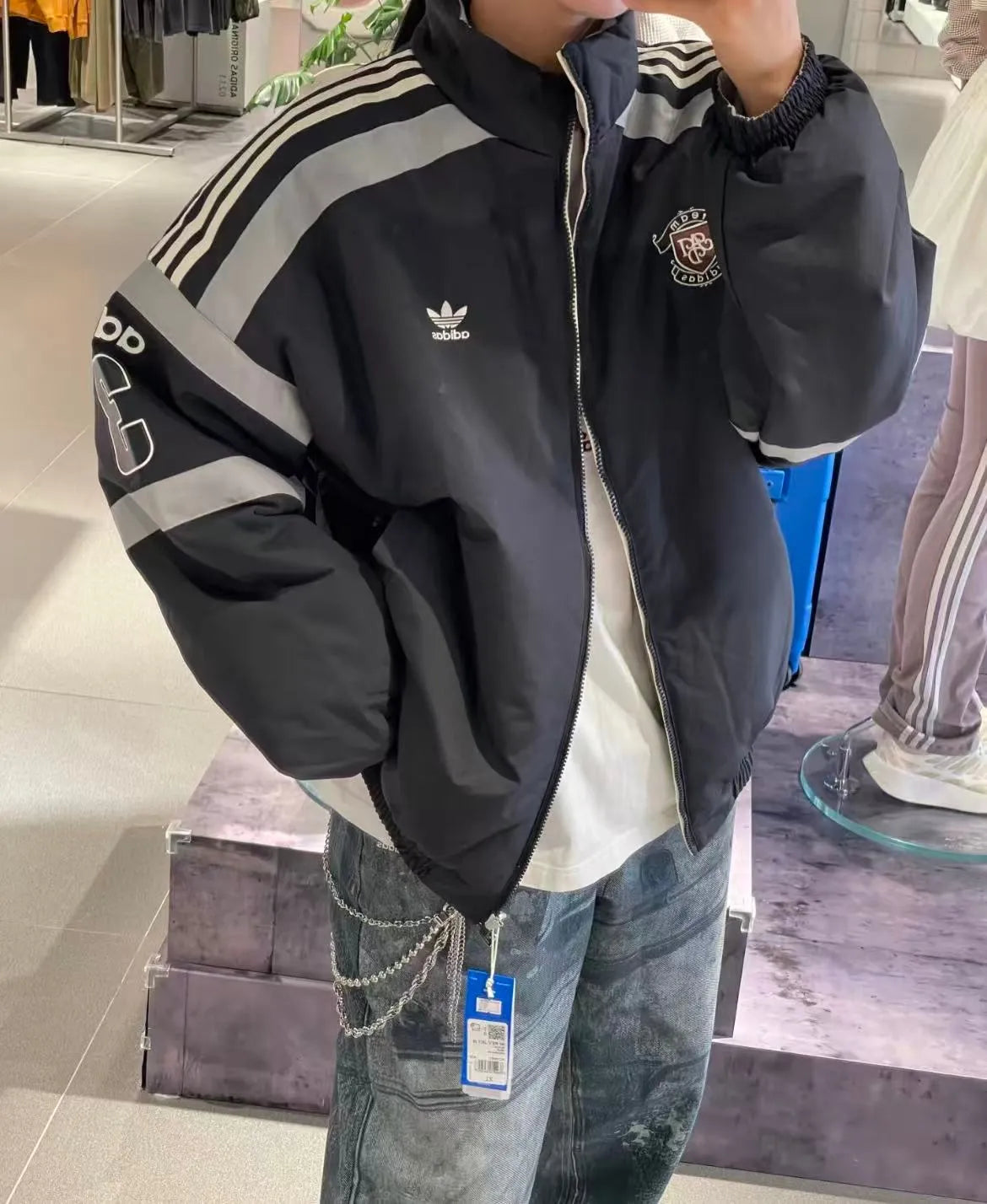 Adidas reversible warm winter jacket